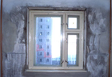 Демонтаж старого окна